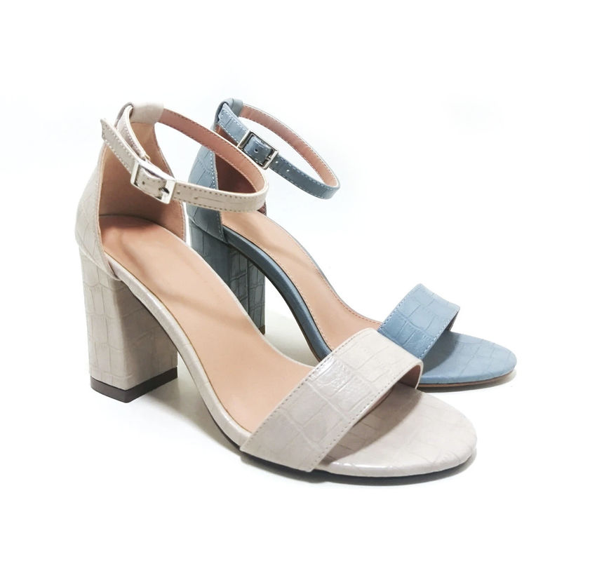 customized รีสินสโตน รองเท้ารองเท้าส้นสูง เปิดนิ้ว Stiletto รองเท้าส้นสูง